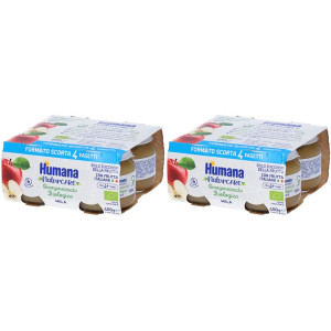 Trova prezzi di humana omogeneizzato biologico mela set da 2 2x4x100 g pappa e compra online