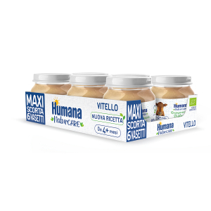 humana omog vitello bio 6x80g bugiardino cod: 947489252 