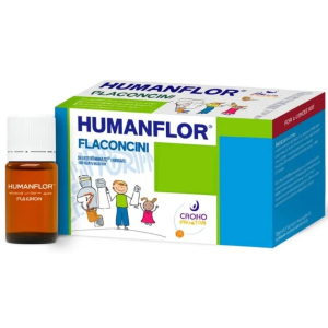 Humanflor flaconcini integratore di fermenti lattici 10 flaconcini