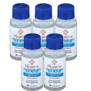 Trova prezzi di hygiene mani detergente in gel igienizzante set da 5 5x100 ml e compra online