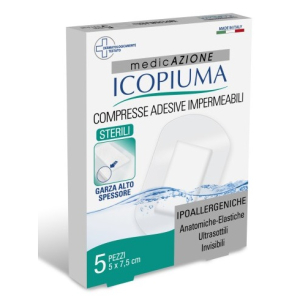 icopiuma medicazione postop 5x7,5cm bugiardino cod: 932000490 