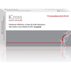 icross soluzione oftalmica lubrificante 15 bugiardino cod: 970706471 