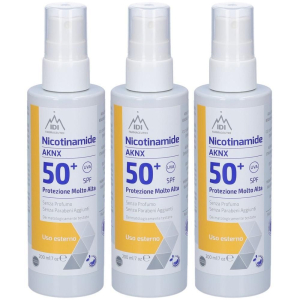 Cerca Offerte di idi farmaceutici nicotinamide aknx spf50+ spray 3x200 ml e acquista online
