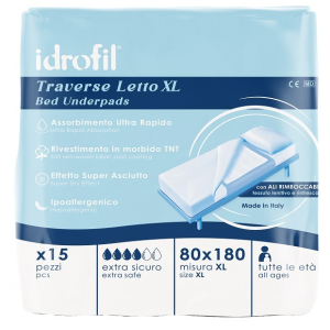 Cerca Offerte di idrofil traversa letto xl 80x180 cm 15 pezzi e acquista online