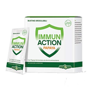 immun action papaya 30 bustine bugiardino cod: 925941179 