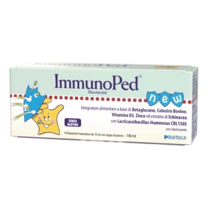 Cerca Offerte di Immunoped flaconcini 14 flaconcini monodose da 10 ml con edulcorante senza glutine e acquista online