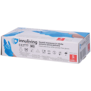 Cerca Offerte di innoliving guanti monouso in nitrile azzurro senza polvere taglia s 1 e acquista online