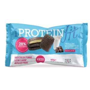 Cerca Offerte di iproteinfit frollini gusto latte ricoperti di cioccolato, 40 g e acquista online