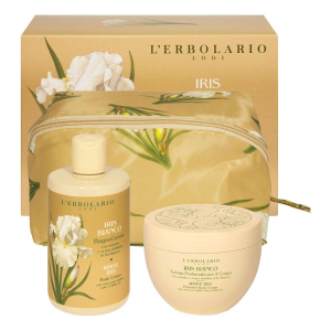 Iris bianco beauty case gemma 1 bagno crema 300 ml + 1 crema profumata corpo 300 ml
