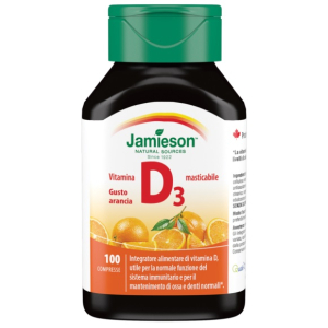 jamieson vit d masticabili arancia 100 bugiardino cod: 979947049 