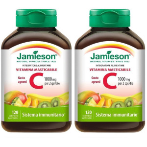 Cerca Offerte di jamieson vitamina c 1000 masticabile agrumi compresse 2x120 pz compres e acquista online