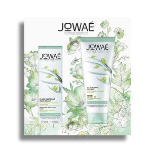 Jowaé cofanetto anti-imperfezioni fluido riequilibrante opacizzante 40ml + gel detergente purificante 200ml