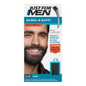 Cerca Offerte di just for men barba&baffi nuova formula con cheratina m55 kit nero base colore 14 g + attivatore colore 14 g e acquista online