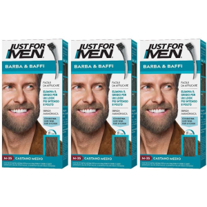 Cerca Offerte di just for men barba & baffi m35 castano medio 51 g 3x51 g e acquista online
