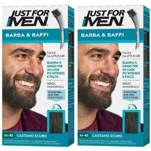 Cerca Offerte di just for men barba & baffi m45 castano scuro 51 g 2x51 g e acquista online