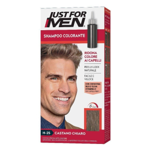 Cerca Offerte di just for men shampoo colorante tonalità h25 castano chiaro 4x1 pz sham e acquista online