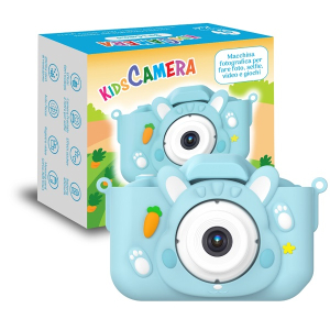 Kids camera bibi il coniglio macchina fotografica per foto selfie video e giochi 1 pezzo