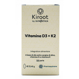 Cerca Offerte di kiroot vitamina d3 + k2 integratore per ossa sistema immunitario e coagulazione del sangue 120 perle e acquista online