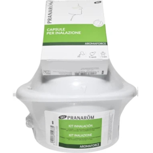 Kit inalazione per decongestione nasale 15 capsule aromaforce + inalatore - herbalgem