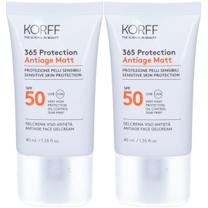 Cerca Offerte di korff 365 protection antiage matt spf50+ gel crema viso set da 2 2x40 e acquista online