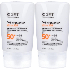 Cerca Offerte di korff 365 protection ultra 100 fluido viso ultraprotettivo spf50+ 2x40 e acquista online