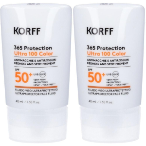 Cerca Offerte di korff 365 ultra 100 color fluido viso spf50+ 2x40 ml e acquista online