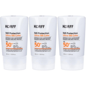 Cerca Offerte di korff 365 ultra 100 color fluido viso spf50+ 3x40 ml e acquista online