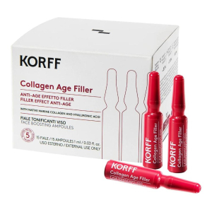 Cerca Offerte di korff collagen age filler fiale tonificanti 15 giorni - trattamento antietà effetto filler - 15 fiale e acquista online