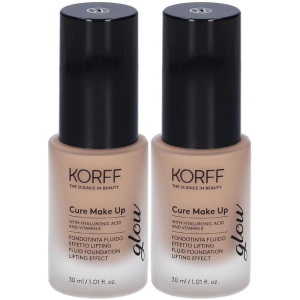Cerca Offerte di korff cure make up fondotinta fluido effetto lifting glow 03 2x30 ml e acquista online