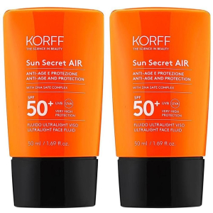 Cerca Offerte di korff sun secret air spf50+ 2x50 ml e acquista online
