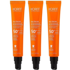 Cerca Offerte di korff sun secret fluido viso antimacchie effetto matt spf50+ 3x50 ml e acquista online