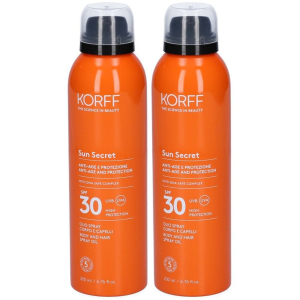 Cerca Offerte di korff sun secret olio spray corpo e capelli spf 30 2x200 ml e acquista online