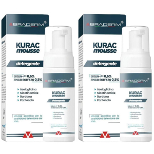 Cerca Offerte di kurac mousse detergente viso 100 ml braderm 2x100 ml e acquista online