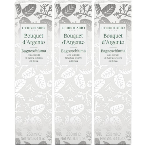 Cerca Offerte di l`erbolario bagnoschiuma bouquet d'argento 3x250 ml schiuma da bagno e acquista online