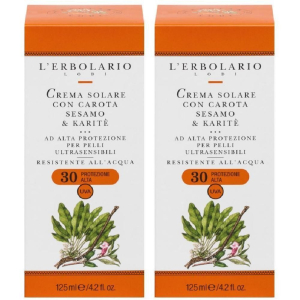 Cerca Offerte di l´erbolario crema solare per pelli ultrasensibili spf30 2x125 ml e acquista online
