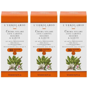 Cerca Offerte di l´erbolario crema solare per pelli ultrasensibili spf30 3x125 ml e acquista online