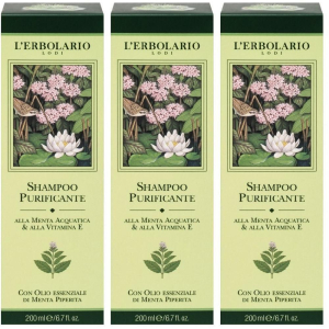 Cerca Offerte di l`erbolario shampoo purificante alla menta e vitamina e 3x200 ml e acquista online