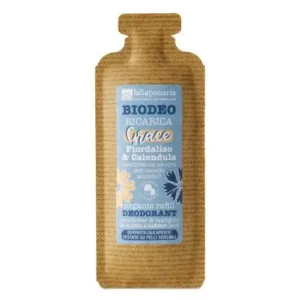 La saponaria - biodeo ricarica grace deodorante fiordaliso e calendula confezione da 40 ml