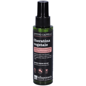 La saponaria - cheratina vegetale attivo spray capelli confezione 100 ml