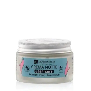La saponaria - crema viso notte deep care nutriente e levigante confezione 50 ml