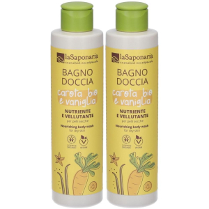 Cerca Offerte di la saponaria detergente corpo dolce schiuma vaniglia e carota 2x200 ml e acquista online