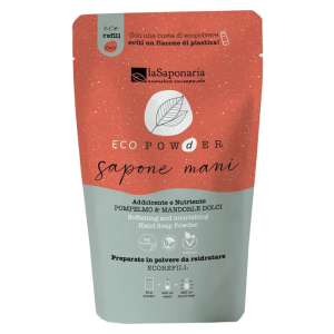 La saponaria - ecopowder mani pompelmo e mandorle dolci confezione 25 gr