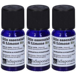 Cerca Offerte di la saponaria olio essenziale di limone bio 3x10 ml e acquista online