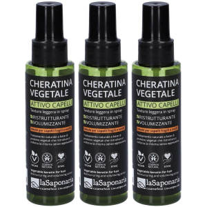Cerca Offerte di la saponaria spray capelli cheratina vegetale 3x100 ml e acquista online