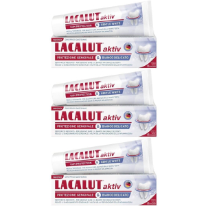 Cerca Offerte di lacalut aktiv dentifricio protezione gengivale&bianco 3x75 ml e acquista online