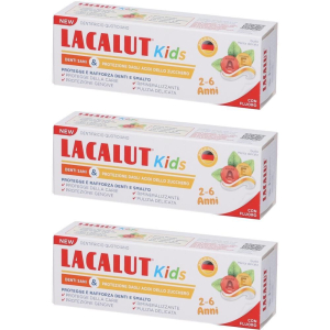 Cerca Offerte di lacalut kids dentifricio 2-6 anni 3x55 ml e acquista online