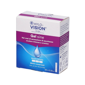 Lacrime artificiali hylovision gel sine fm 20 flaconcini da 0,35 ml