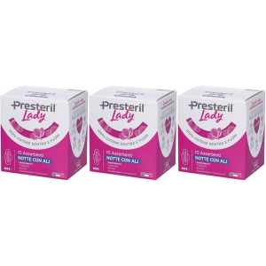 Cerca Offerte di lady presteril pura protezione® notte ali set da 3 3x10 pz assorbenti e acquista online