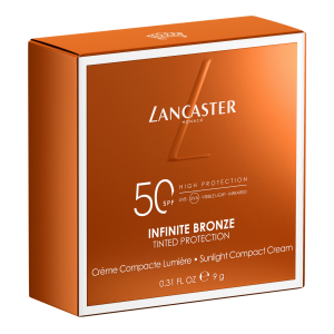Lancaster infinite bronze tinted protection sunlight compact cream spf50 lancaster