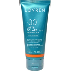 Cerca Offerte di latte solare spf30 water resistant idratante rapido assorbimento 100 ml - lovrén e acquista online